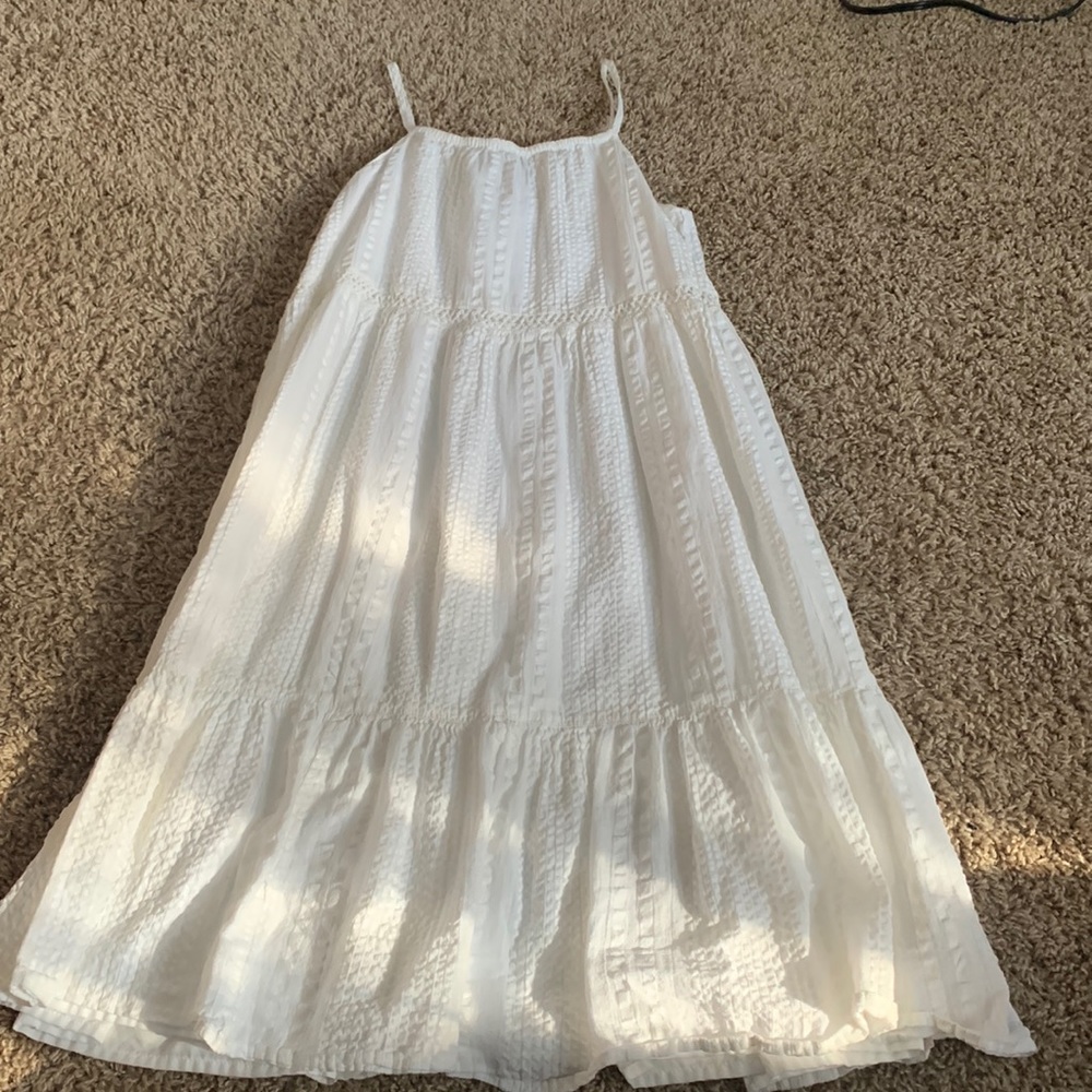 White textured Dress